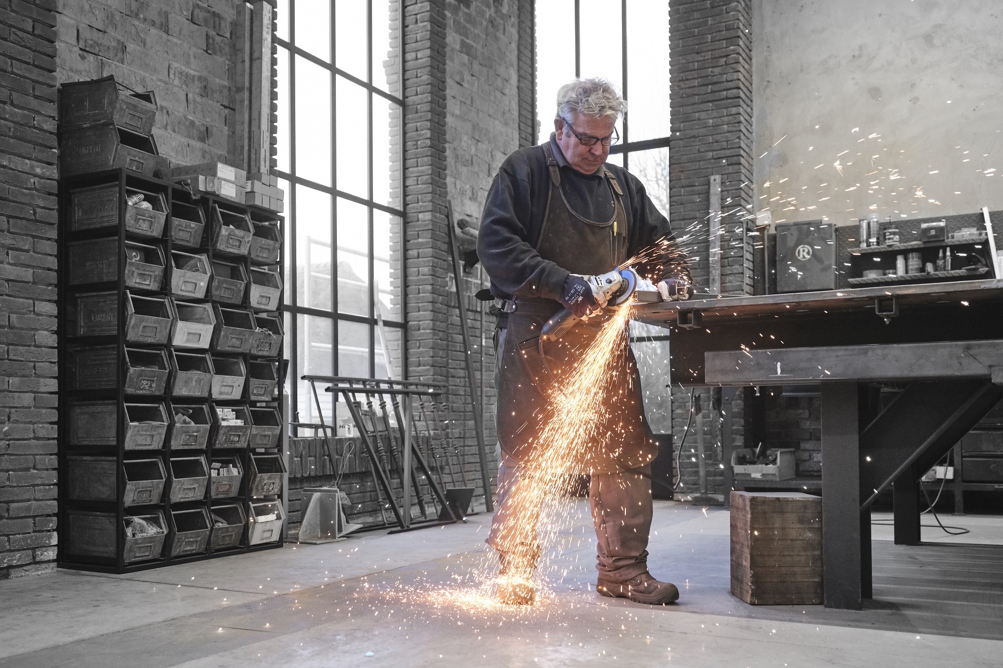 vakmanschap in het staalatelier